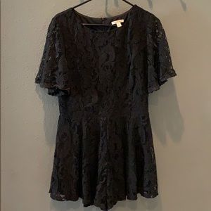 Black Lace Romper